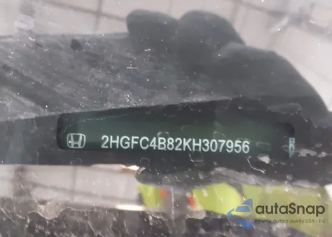 2019 Honda Civic Sport from USA, damaged, VIN 2HGFC4B82KH307956